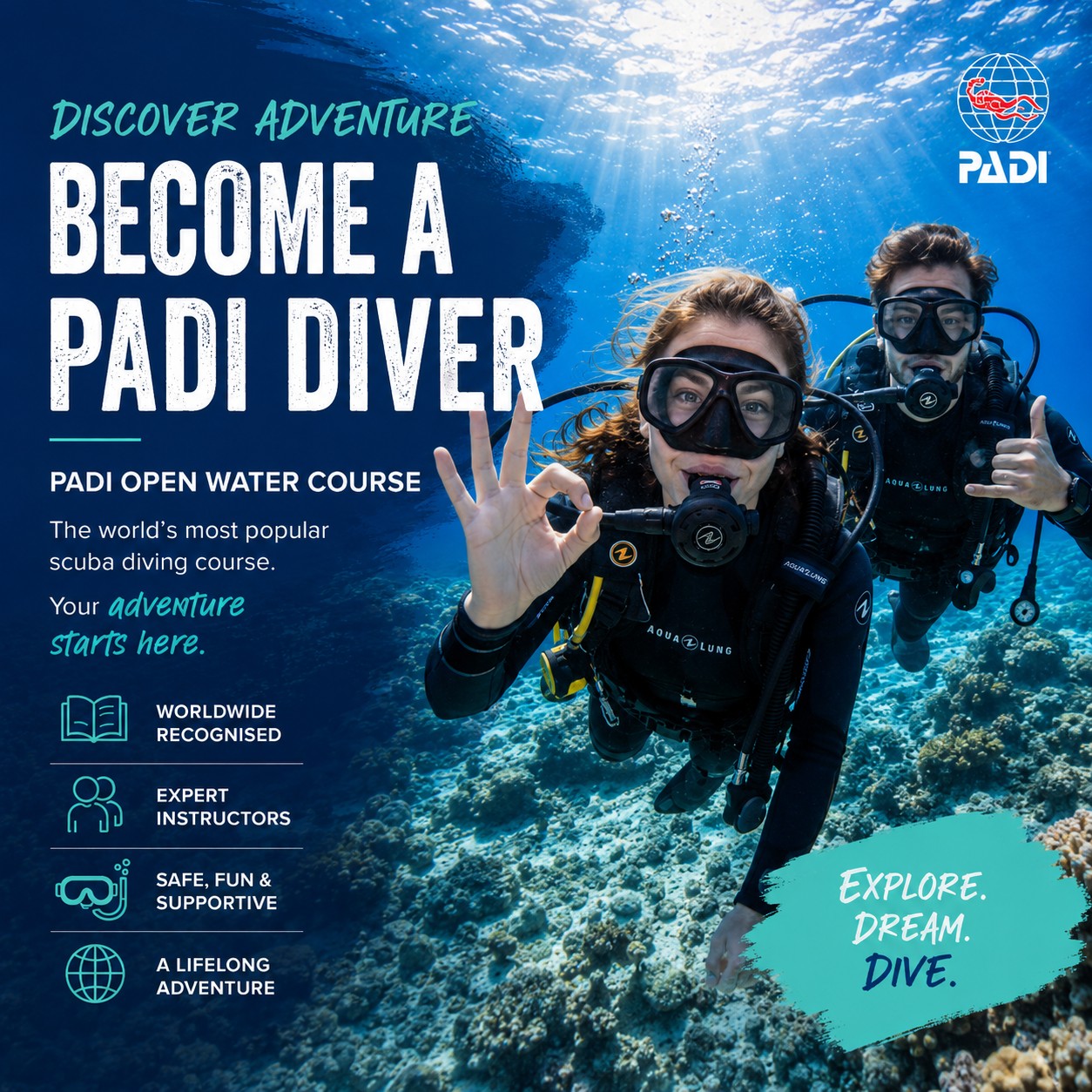 PADI Open Water Course